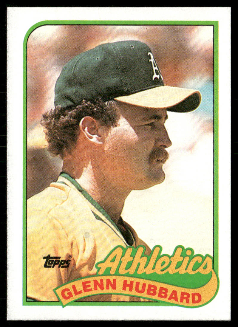 Glenn Hubbard 1989 Topps #237 Oakland Athletics front