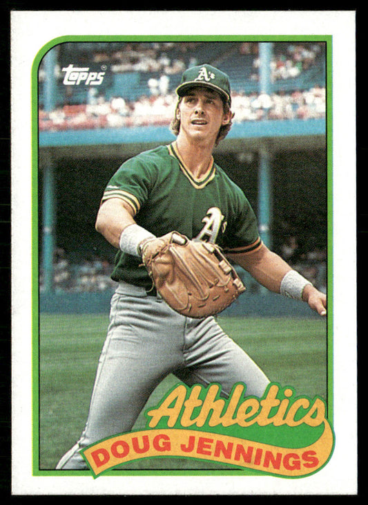Doug Jennings 1989 Topps #166 RC Oakland Athletics