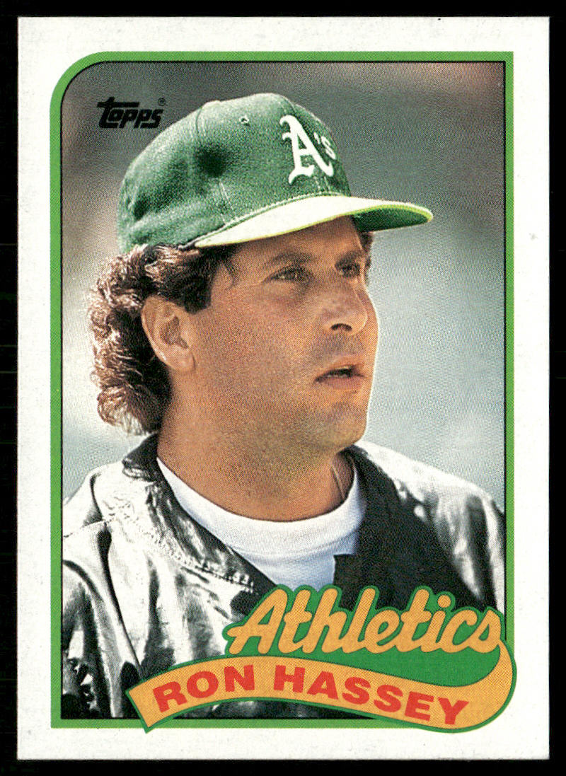 Ron Hassey 1989 Topps #272 Oakland Athletics front