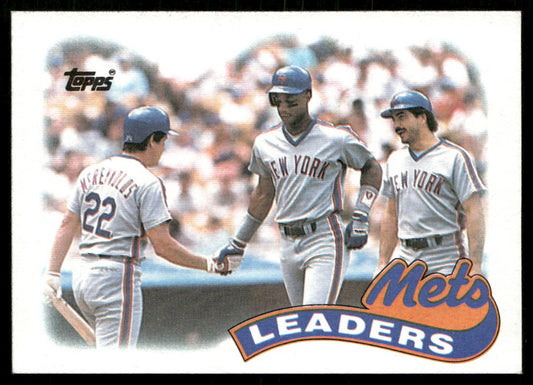 Mets Leaders 1989 Topps #291 New York Mets front