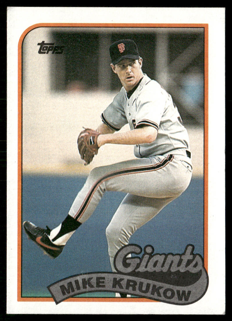 Mike Krukow 1989 Topps #125 San Francisco Giants front