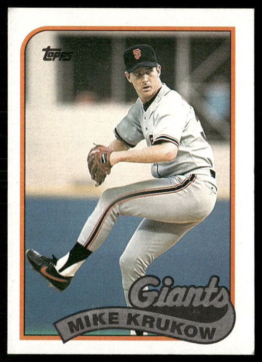 Mike Krukow 1989 Topps #125 San Francisco Giants front