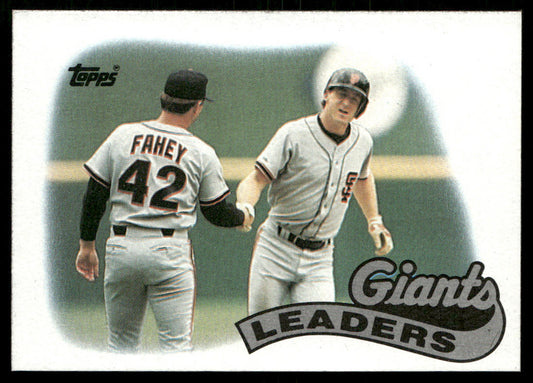 Giants Leaders 1989 Topps #351 San Francisco Giants