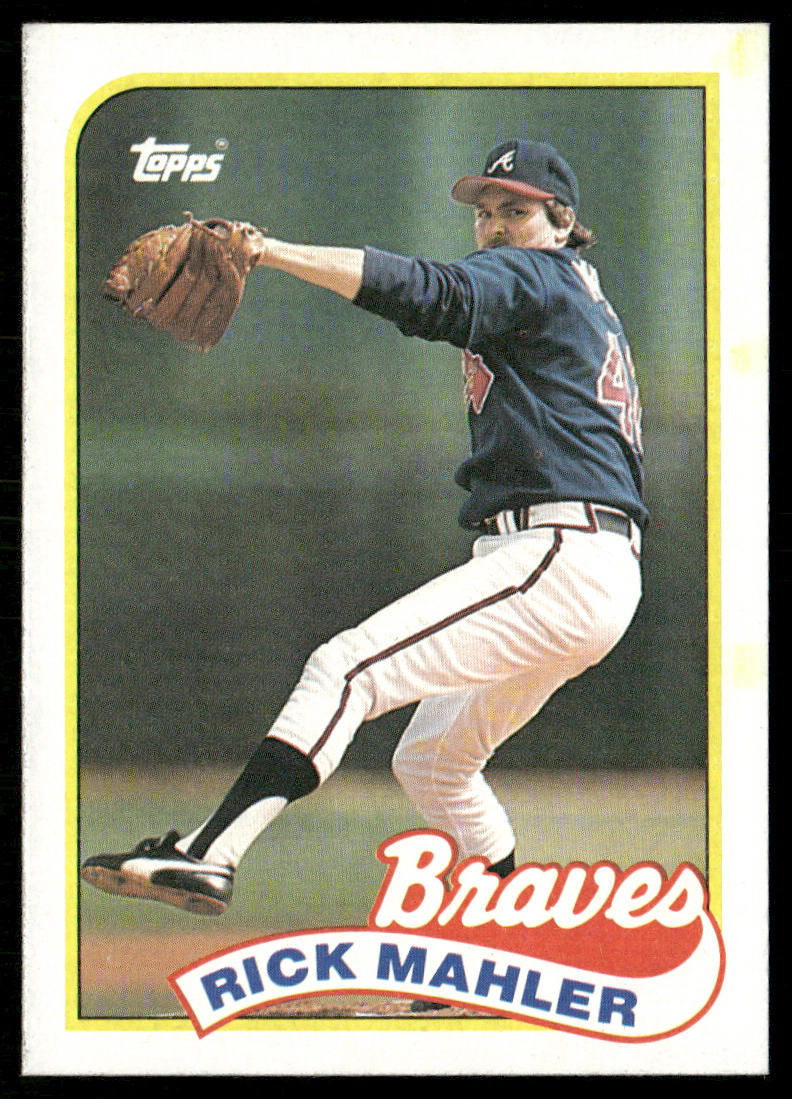 Rick Mahler 1989 Topps #621 Atlanta Braves