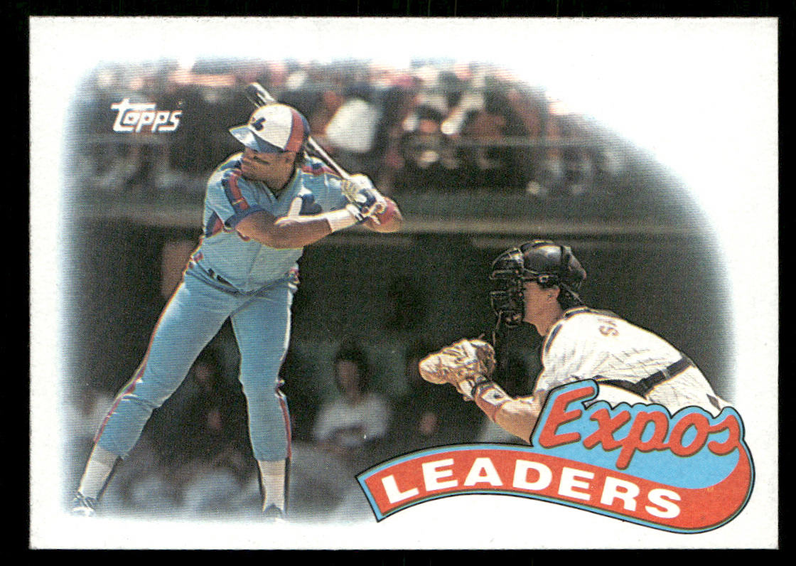 Expos Leaders 1989 Topps #81 Montreal Expos front