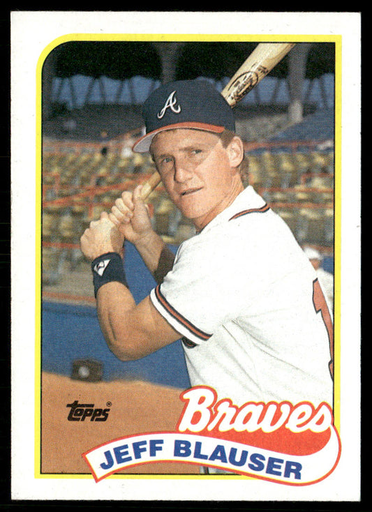 Jeff Blauser 1989 Topps #83 Atlanta Braves front