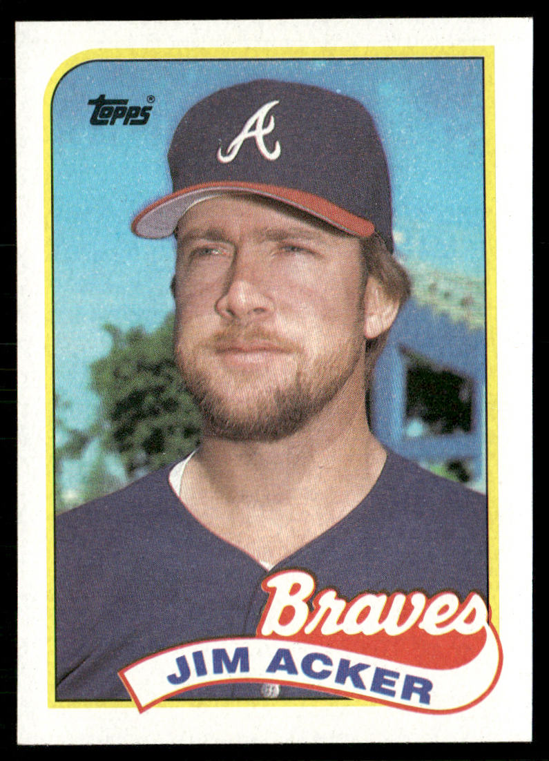Jim Acker 1989 Topps #244 Atlanta Braves front