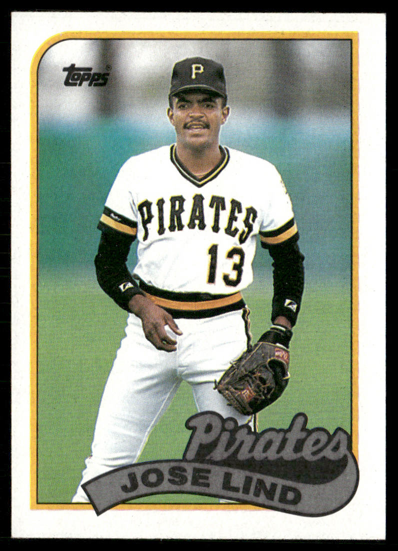 Jose Lind 1989 Topps #273 Pittsburgh Pirates front