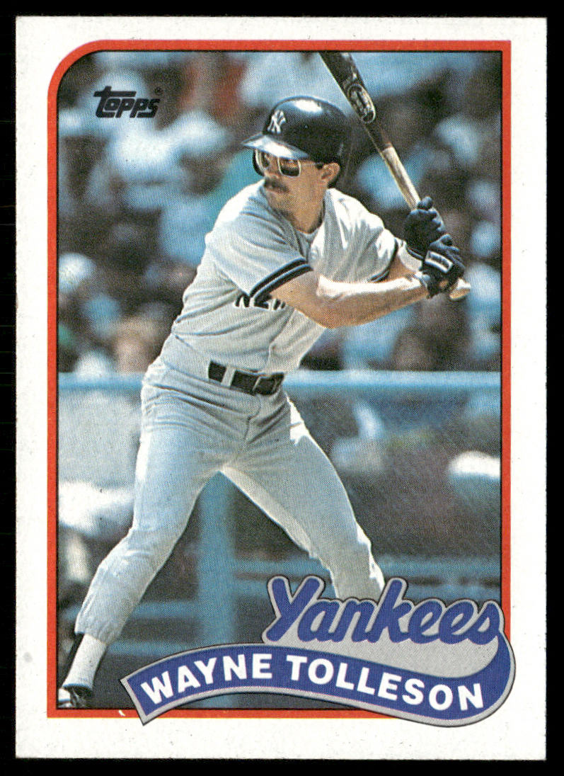 Wayne Tolleson 1989 Topps #716 New York Yankees front