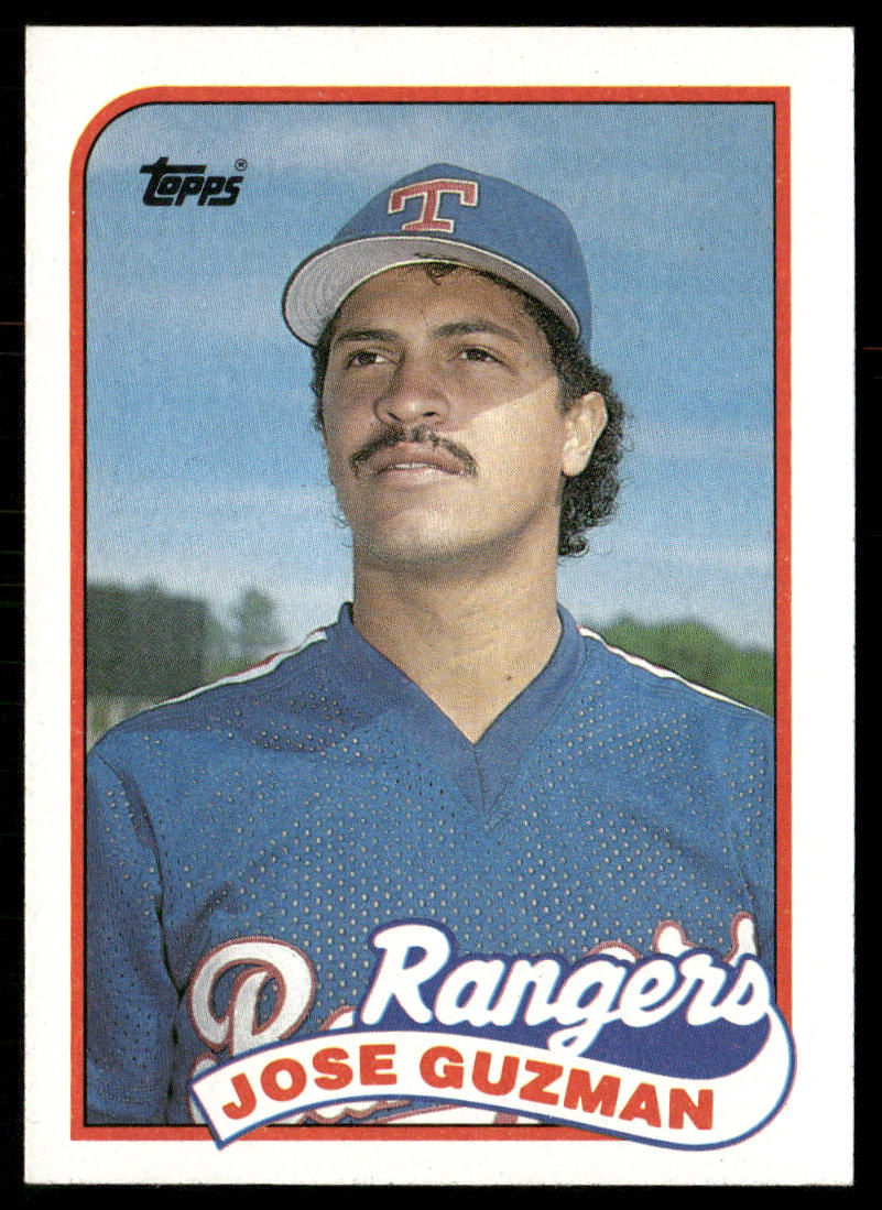 Jose Guzman 1989 Topps #462 Texas Rangers front