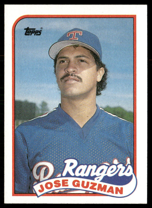 Jose Guzman 1989 Topps #462 Texas Rangers front