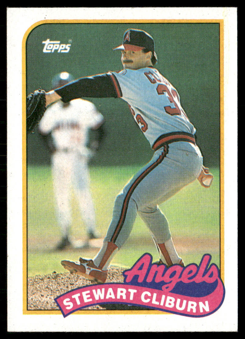 Stewart Cliburn 1989 Topps #649 California Angels front