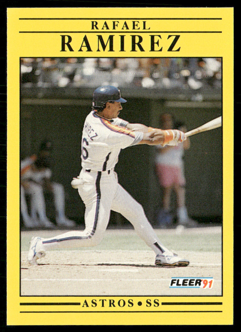 Rafael Ramirez 1991 Fleer #513 Houston Astros front