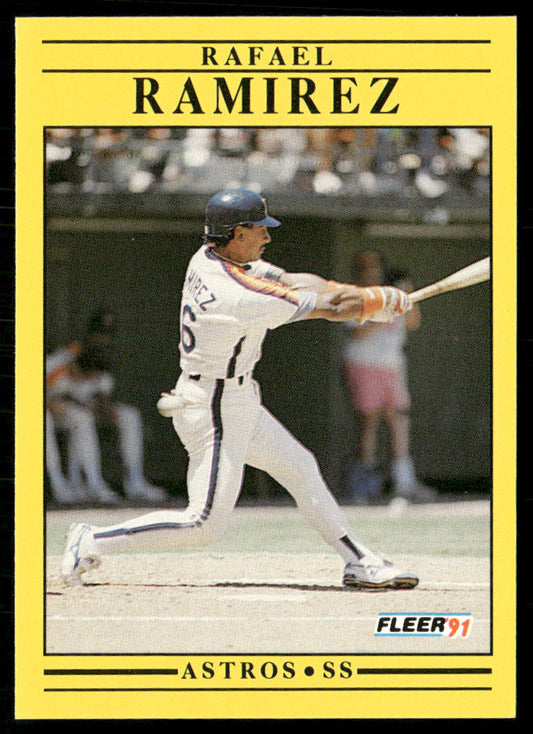 Rafael Ramirez 1991 Fleer #513 Houston Astros front