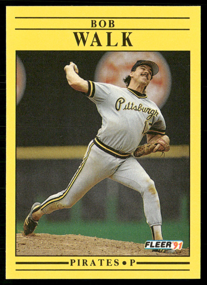 Bob Walk 1991 Fleer #54 Pittsburgh Pirates front