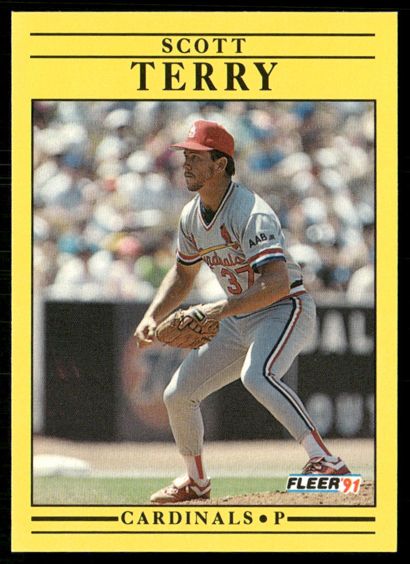 Scott Terry 1991 Fleer #647b St. Louis Cardinals front