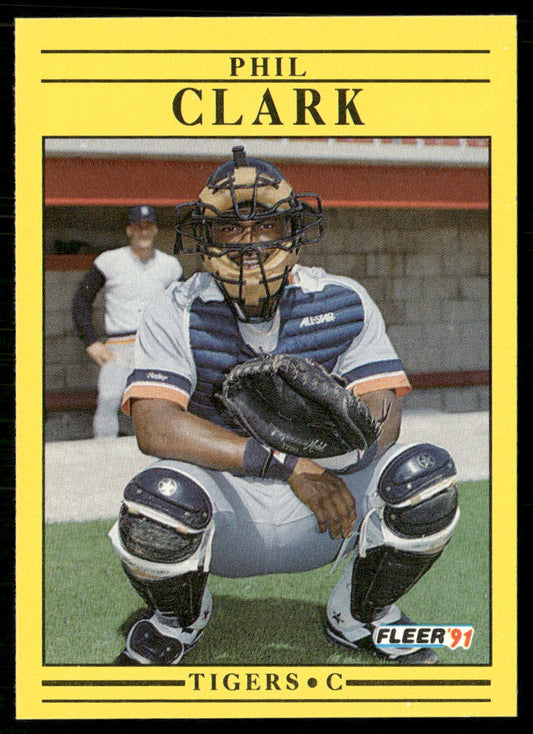 Phil Clark 1991 Fleer #332b RC Detroit Tigers
