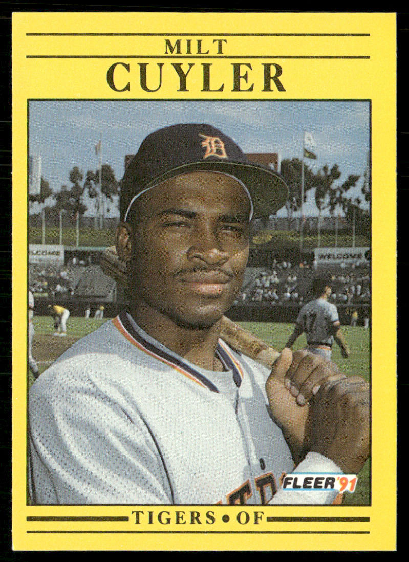 Milt Cuyler 1991 Fleer #334 Detroit Tigers