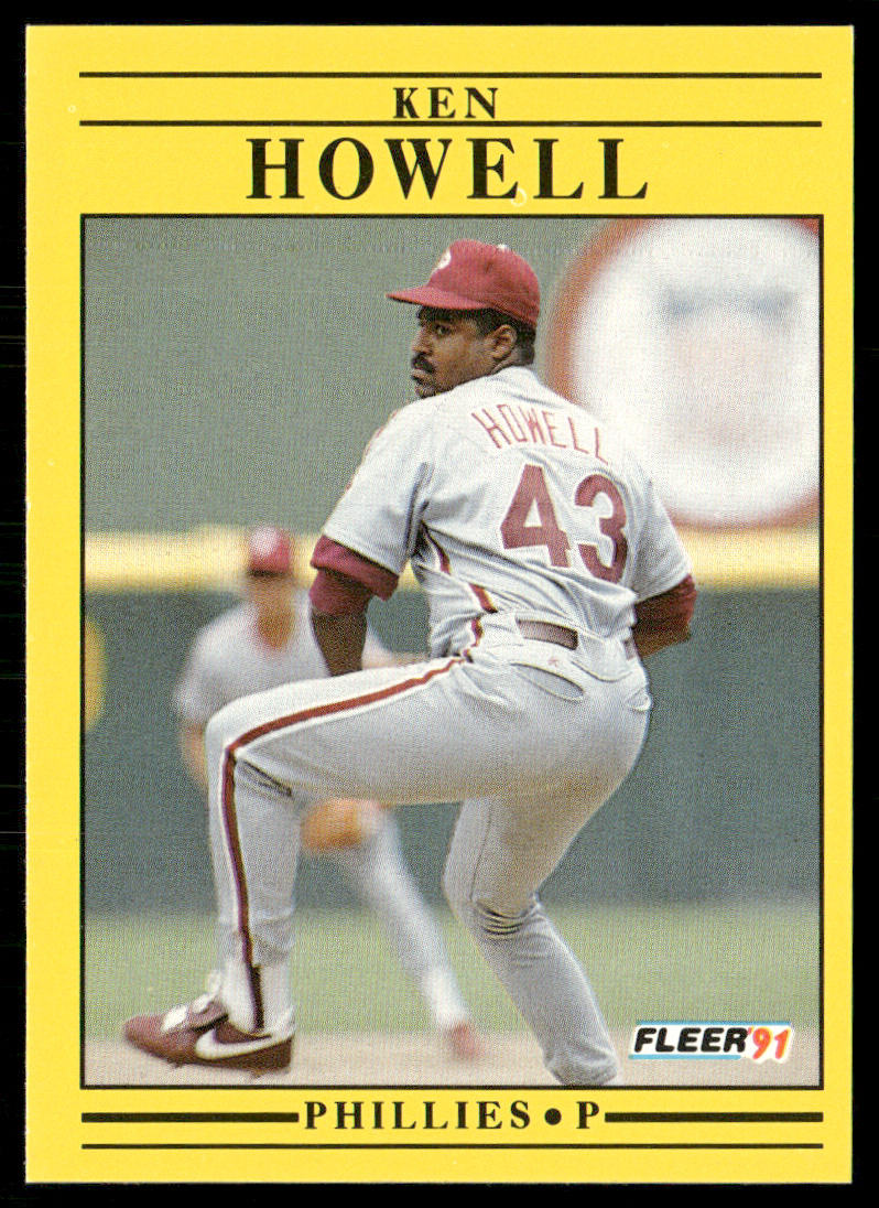 Ken Howell 1991 Fleer #400 Philadelphia Phillies front