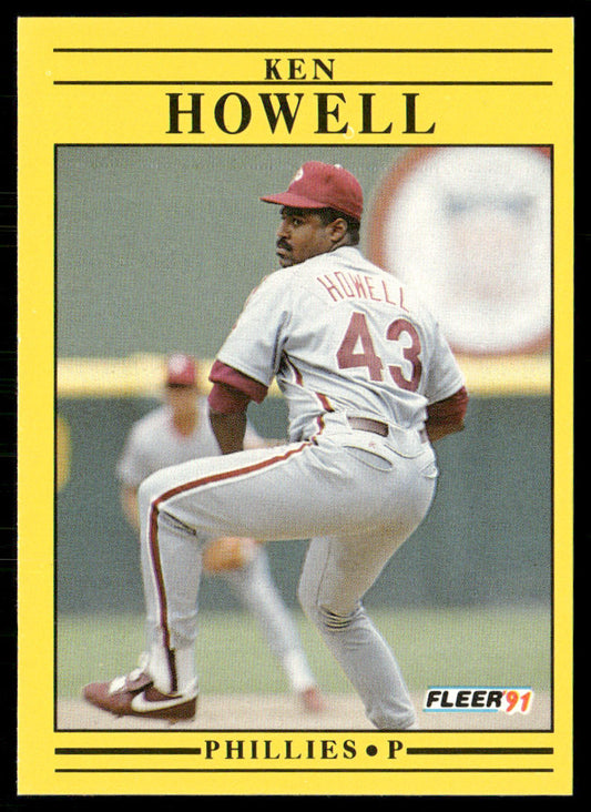 Ken Howell 1991 Fleer #400 Philadelphia Phillies front