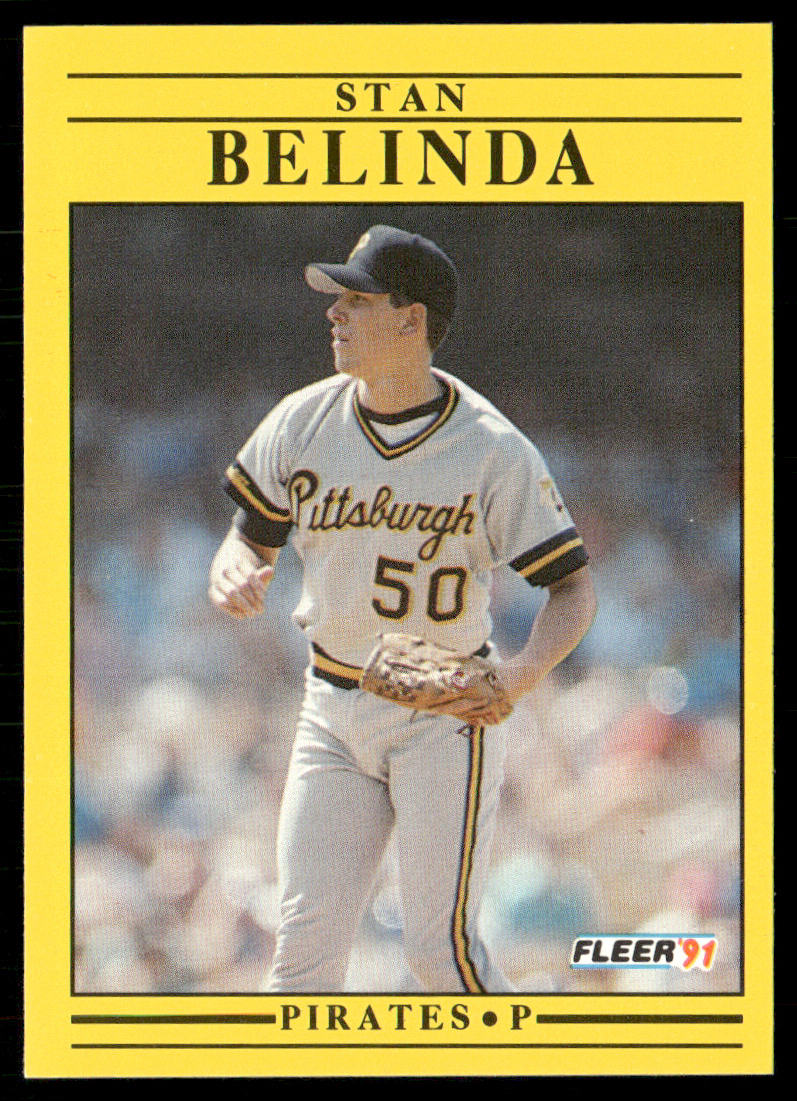 Stan Belinda 1991 Fleer #30 Pittsburgh Pirates