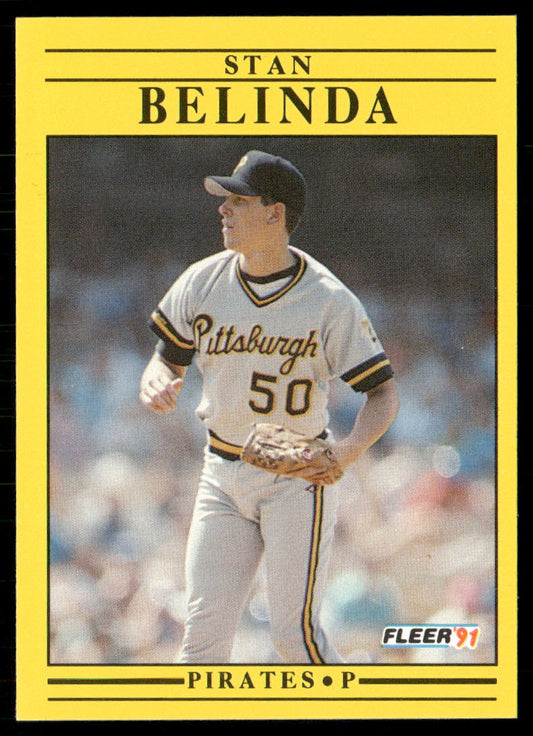 Stan Belinda 1991 Fleer #30 Pittsburgh Pirates