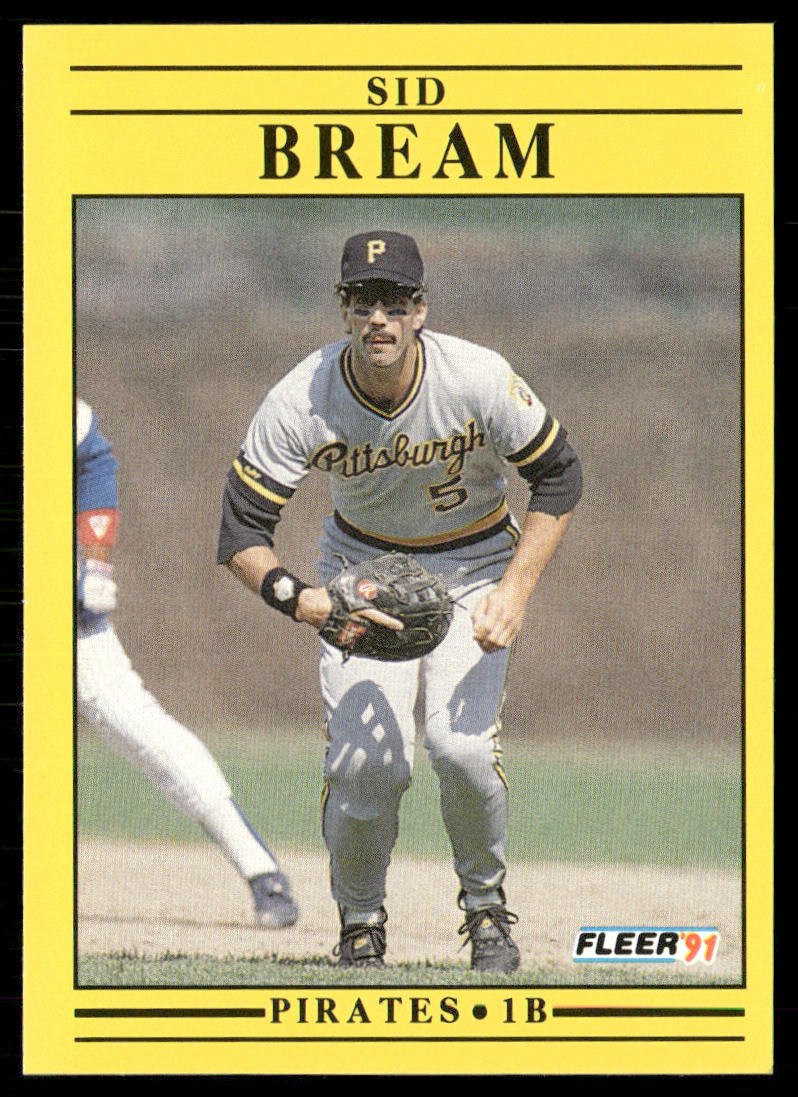 Sid Bream 1991 Fleer #35 Pittsburgh Pirates