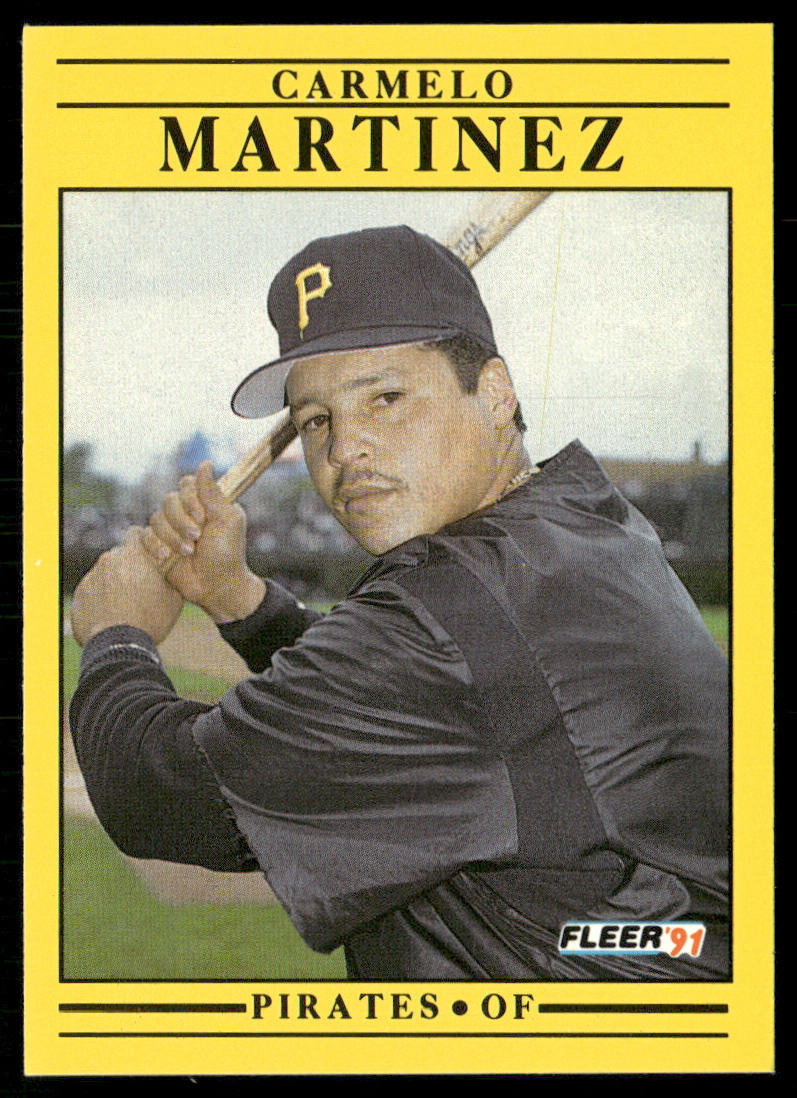 Carmelo Martinez 1991 Fleer #44b Pittsburgh Pirates front