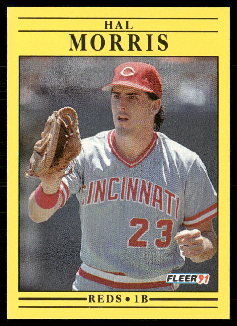 Hal Morris 1991 Fleer #72a Cincinnati Reds front