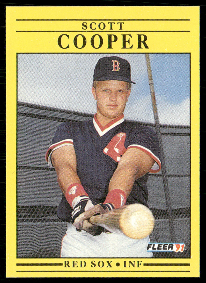 Scott Cooper 1991 Fleer #91b Boston Red Sox