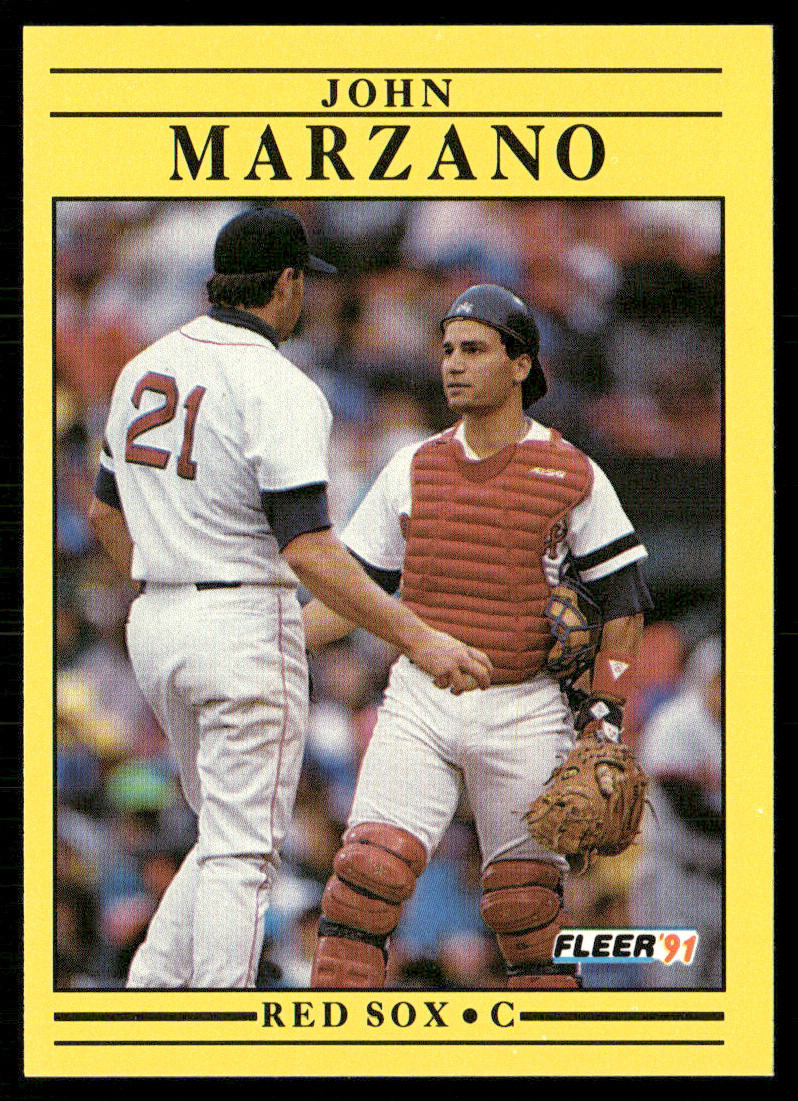 John Marzano 1991 Fleer #103 Boston Red Sox front