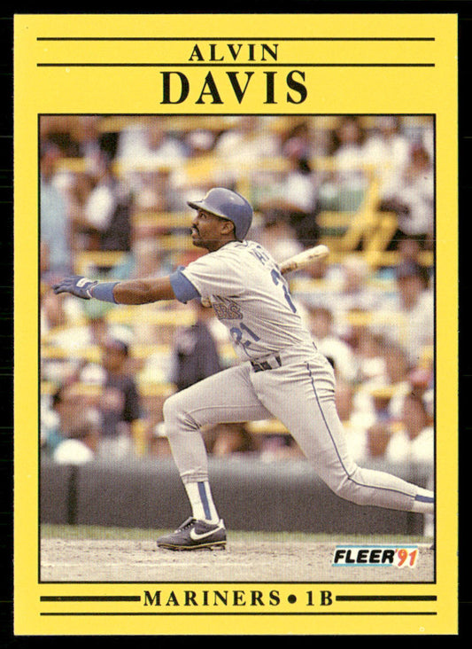 Alvin Davis 1991 Fleer #449 Seattle Mariners front