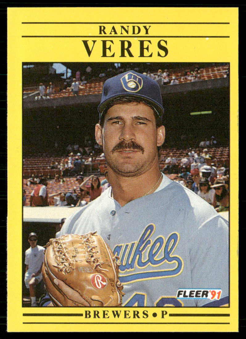 Randy Veres 1991 Fleer #600 Milwaukee Brewers