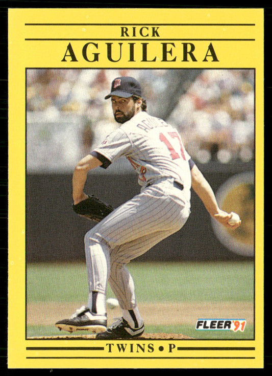Rick Aguilera 1991 Fleer #602 Minnesota Twins