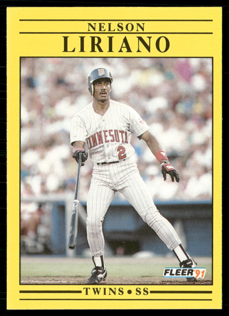 Nelson Liriano 1991 Fleer #617b Minnesota Twins