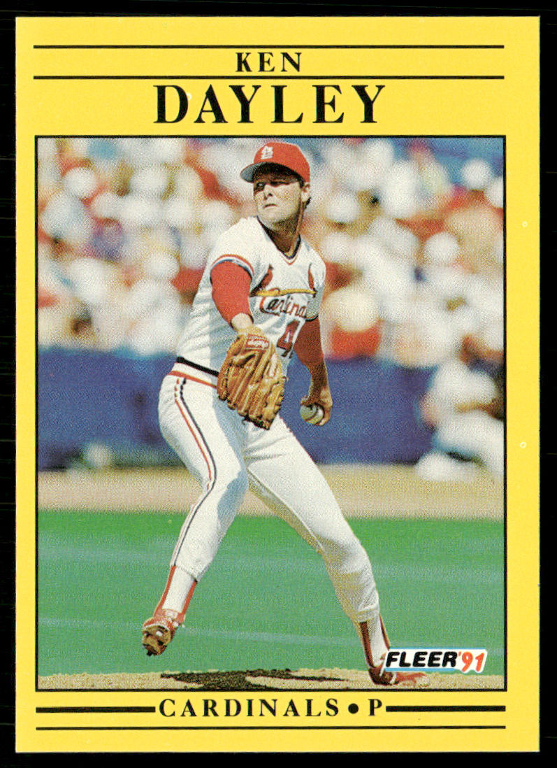Ken Dayley 1991 Fleer #630a St. Louis Cardinals front