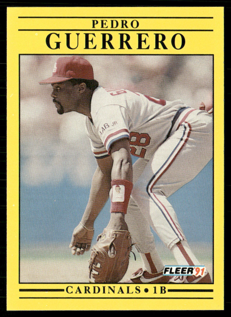 Pedro Guerrero 1991 Fleer #634 St. Louis Cardinals