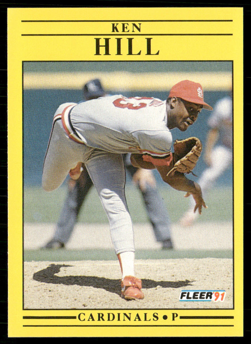 Ken Hill 1991 Fleer #635a St. Louis Cardinals
