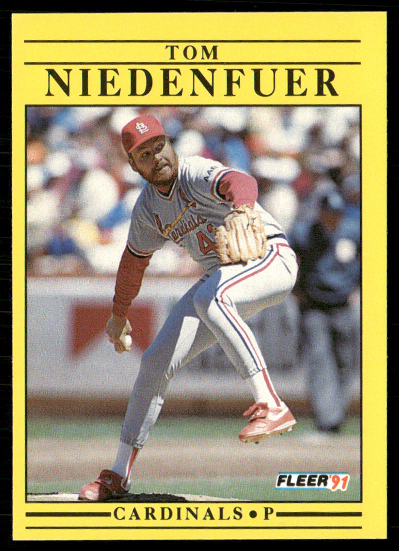 Tom Niedenfuer 1991 Fleer #639 St. Louis Cardinals