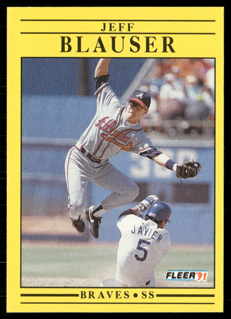 Jeff Blauser 1991 Fleer #683 Atlanta Braves
