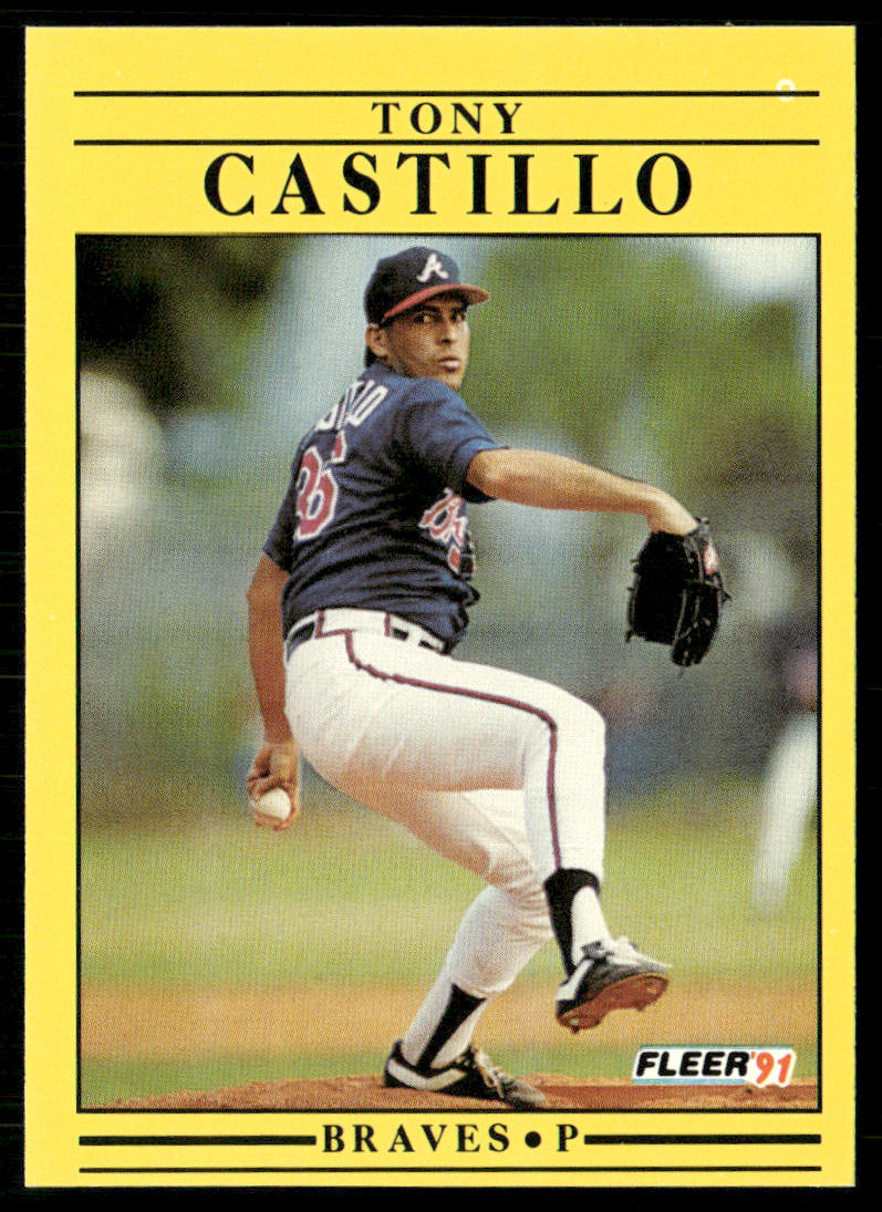 Tony Castillo 1991 Fleer #685a Atlanta Braves