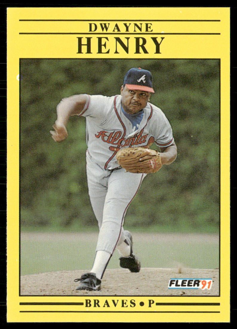 Dwayne Henry 1991 Fleer #692 Atlanta Braves