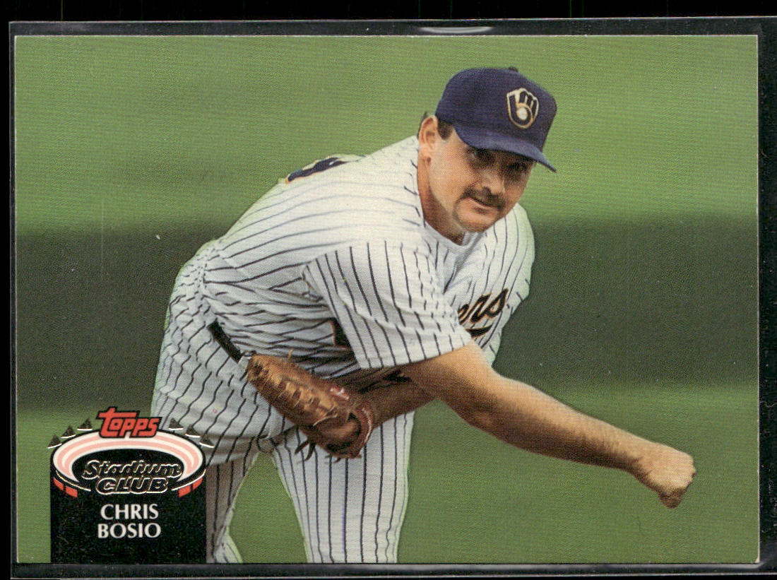 Chris Bosio 1992 Stadium Club #578 Milwaukee Brewers
