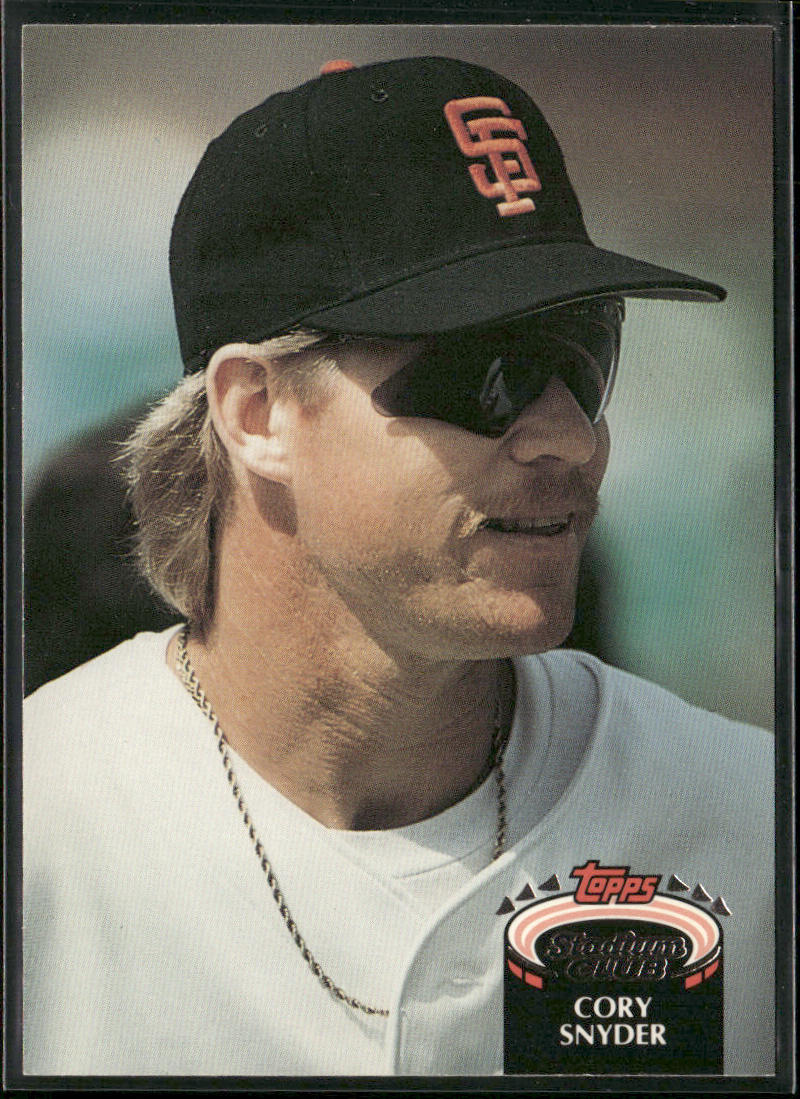 Cory Snyder 1992 Stadium Club #772b San Francisco Giants
