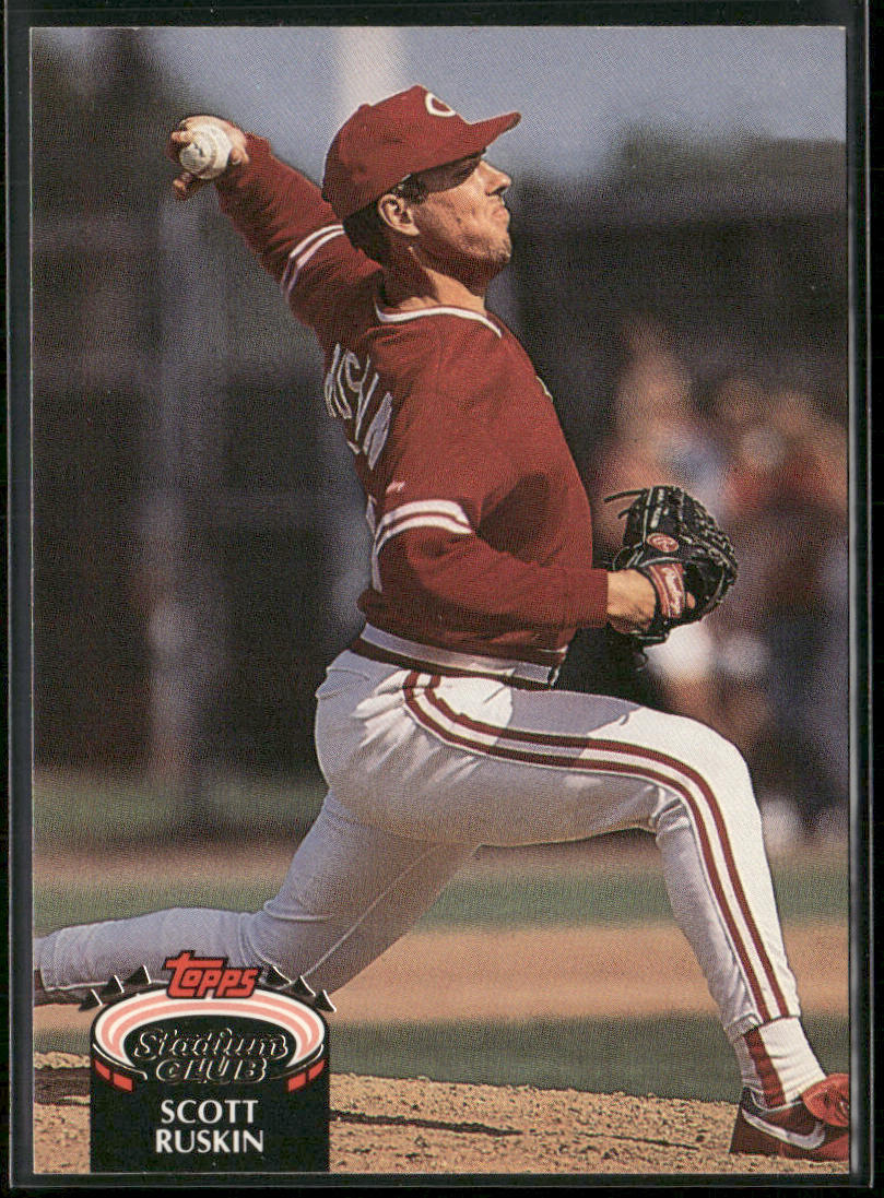 Scott Ruskin 1992 Stadium Club #777b Cincinnati Reds