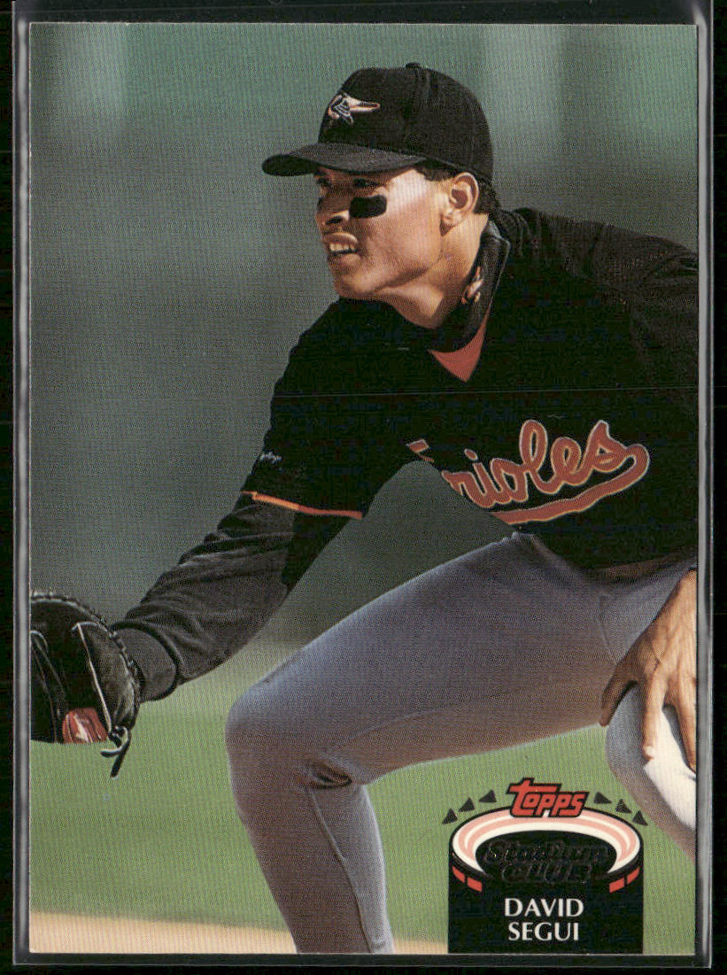 David Segui 1992 Stadium Club #783b Baltimore Orioles