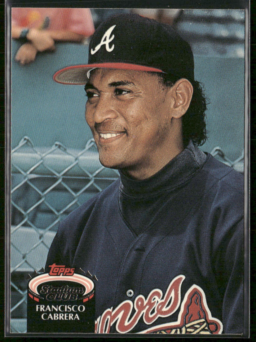 Francisco Cabrera 1992 Stadium Club #797 Atlanta Braves