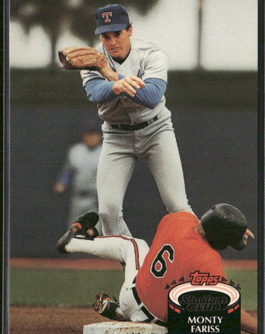 Monty Fariss 1992 Stadium Club #803b Texas Rangers