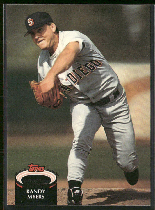 Randy Myers 1992 Stadium Club #805b San Diego Padres