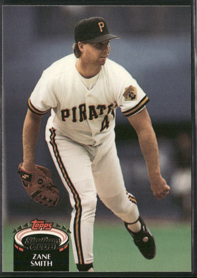 Zane Smith 1992 Stadium Club #807b Pittsburgh Pirates